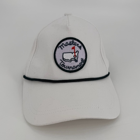 Masters Other - Masters Tournament White Retro Rope Golf Snap back Hat Augusta National